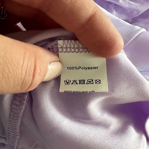 Lilac tiered maternity dress XL - Picture 4 of 5